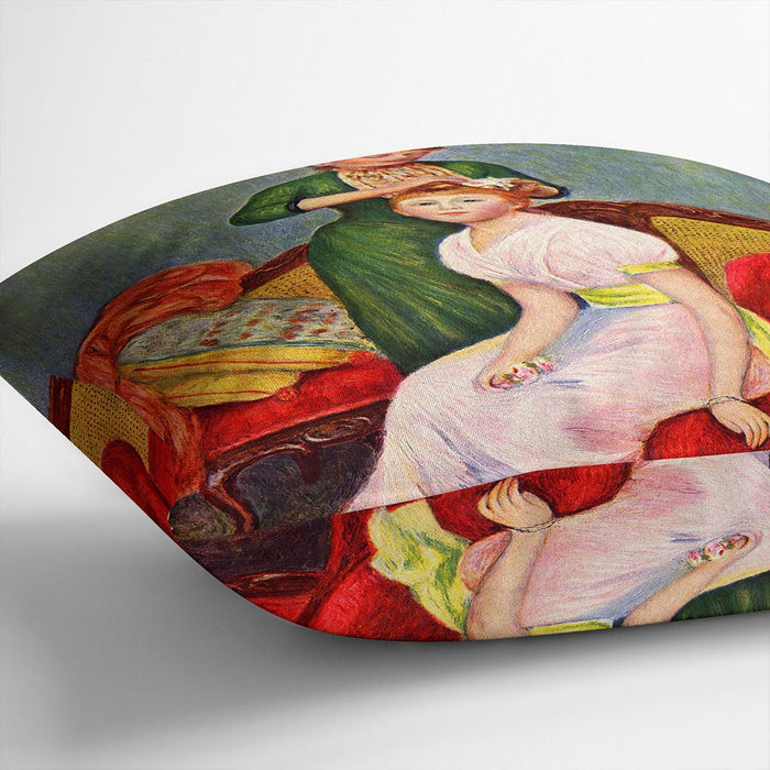 La coiffure by Renoir Cushion