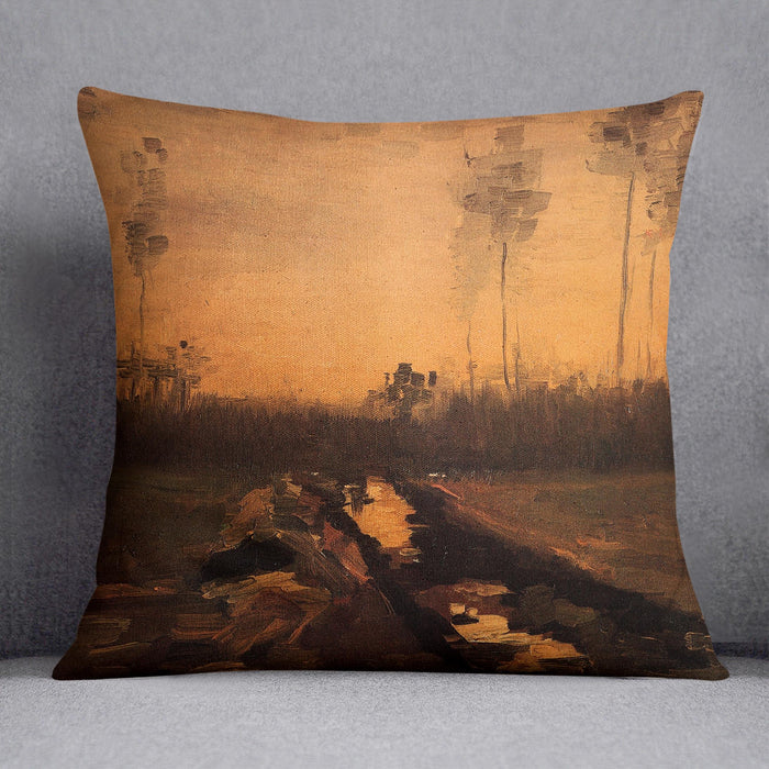 Landscape at Dusk by Van Gogh Cushion