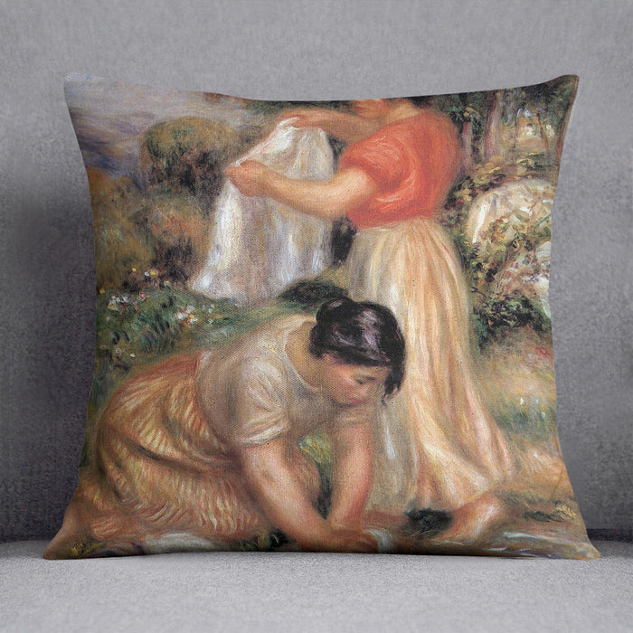 Laundresses 2 by Renoir Cushion