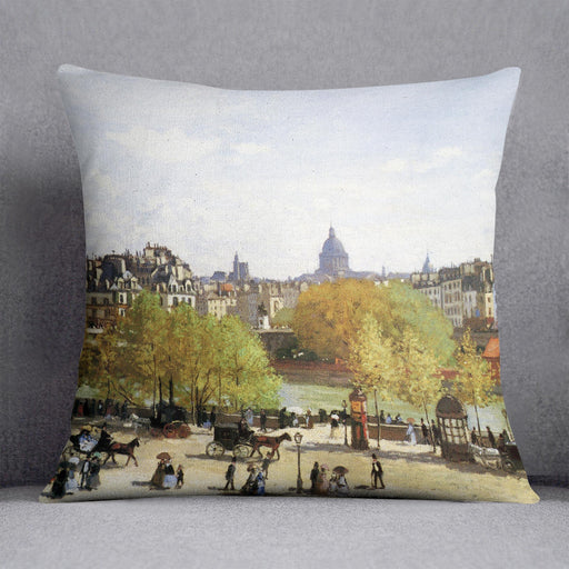 Le quai du Louvre by Monet Cushion