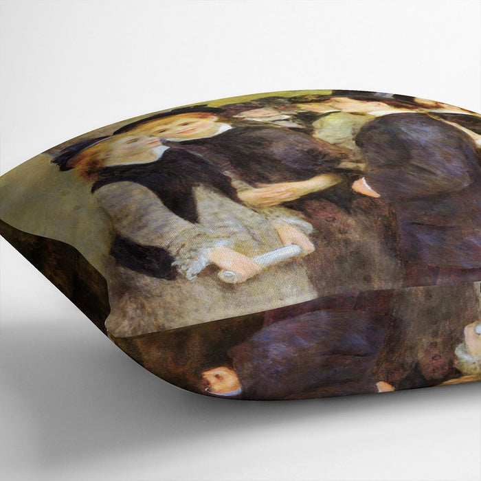 Leaving The Conservatoire by Renoir Cushion