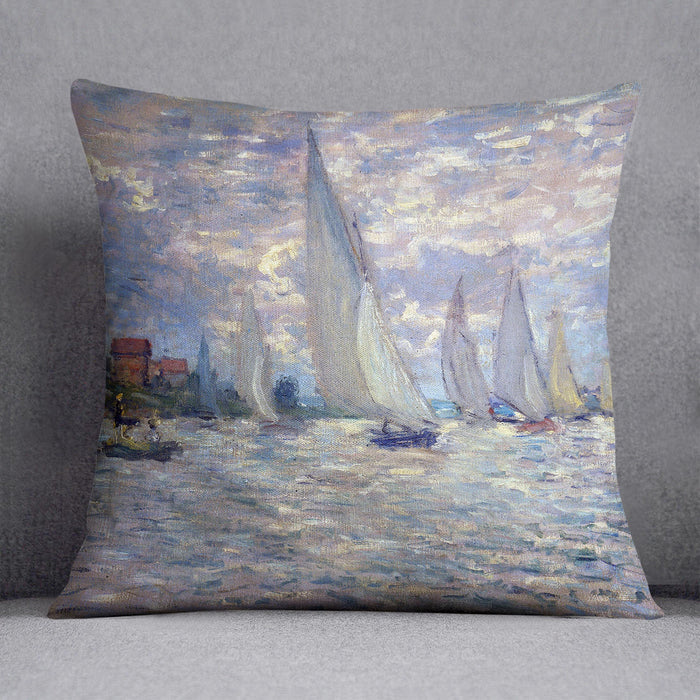 Les Barques by Monet Cushion