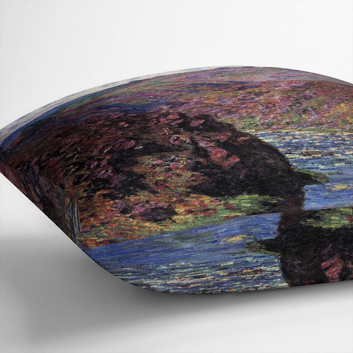 Les Eaux Semblantes in the sunlight by Monet Cushion