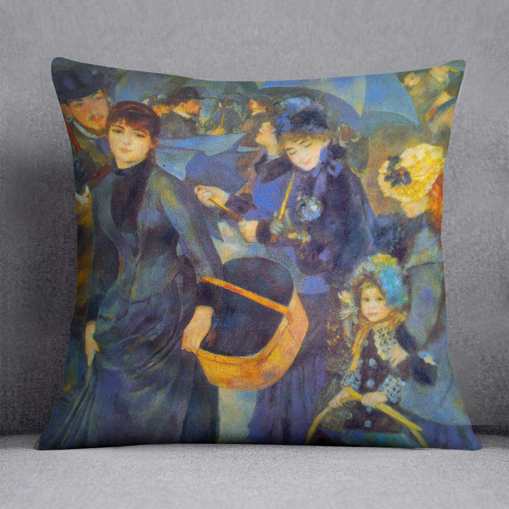 Les Para Pluies by Renoir Cushion