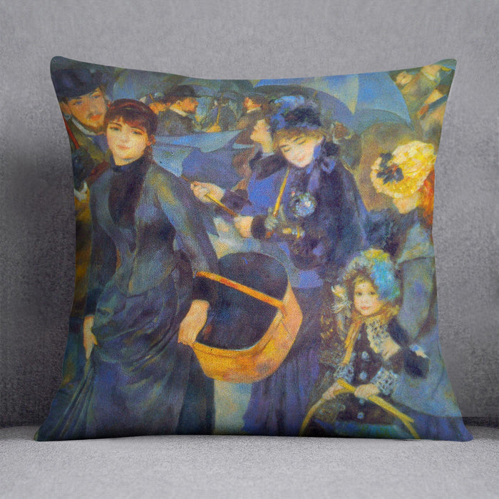 Les Para Pluies by Renoir Cushion