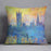London Parliament in Winter by Monet Cushion