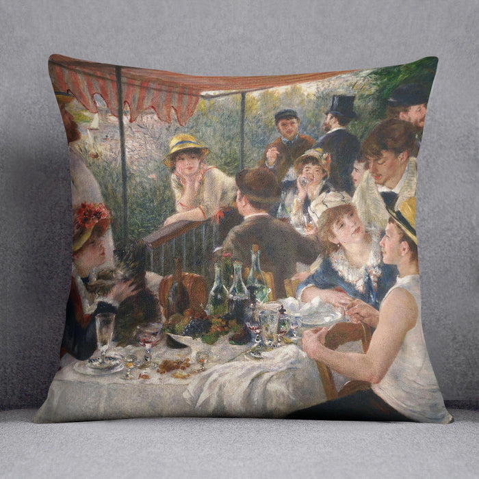 Luncheon of the Boating Party by Renoir Cushion