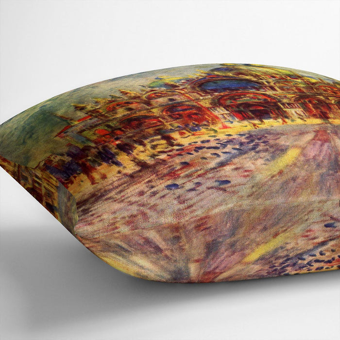 Marcus place in Venice by Renoir Cushion