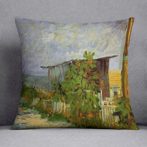 Montmartre Path with Sunflowers by Van Gogh Cushion