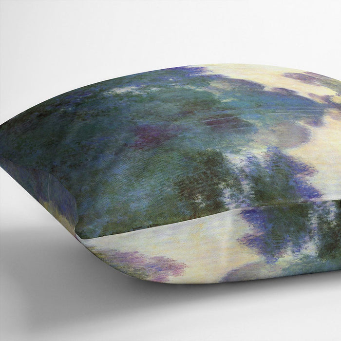 Morning on the Seine at Giverny by Monet Cushion