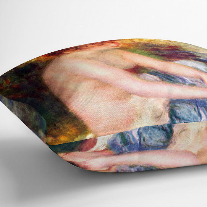 Nude in blue by Renoir Cushion