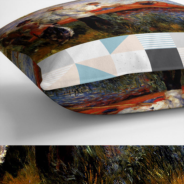 Oarsman of Chatou by Renoir Cushion