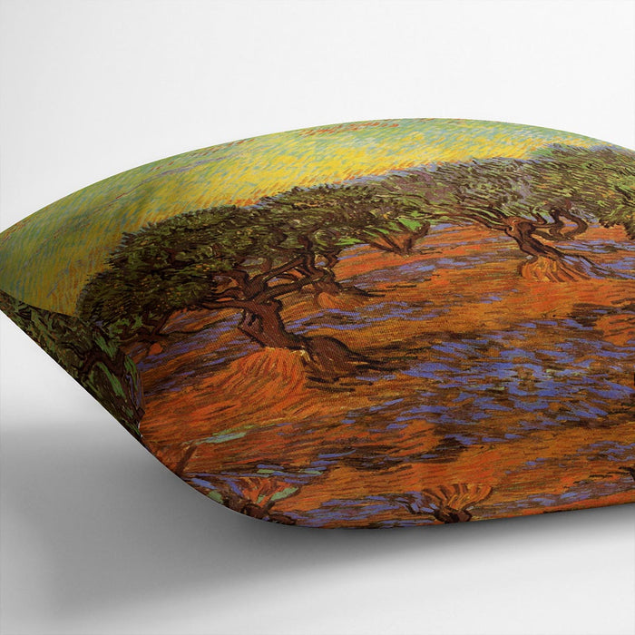 Olive Grove Orange Sky by Van Gogh Cushion