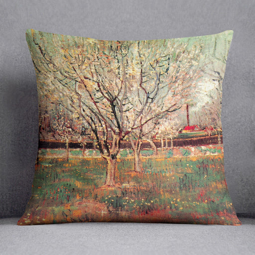 Orchard in Blossom Plum Trees by Van Gogh Cushion