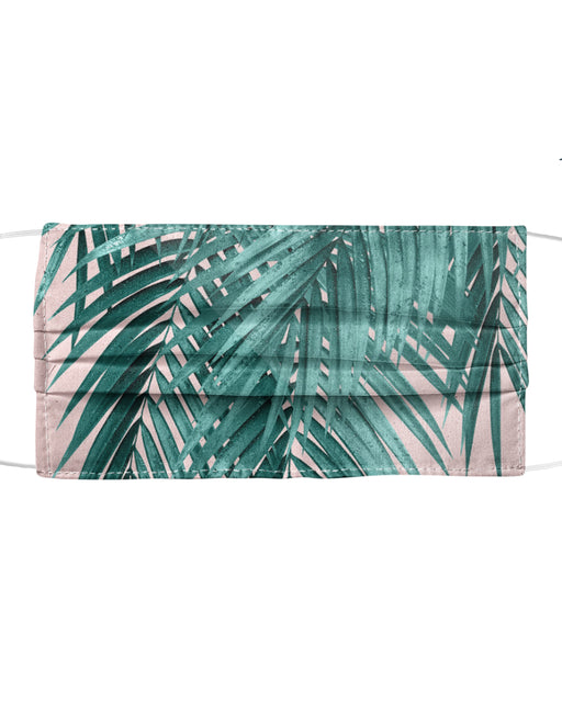 Palm Leaves Blush Vibes Mask