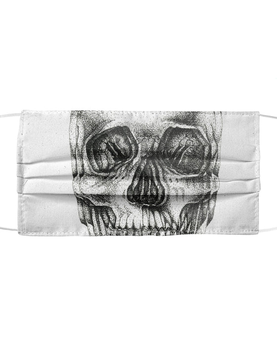 Pointillism Skull Mask