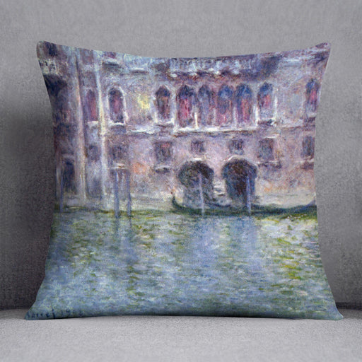 Palazzo da Mula Venice by Monet Cushion