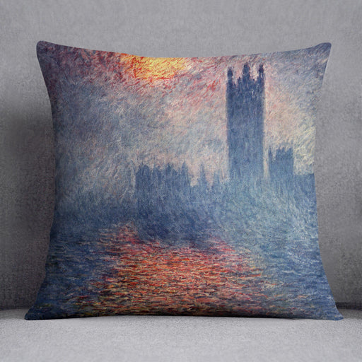 Parliament in London by Monet Cushion