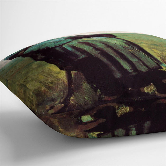 Peasant Woman Digging by Van Gogh Cushion