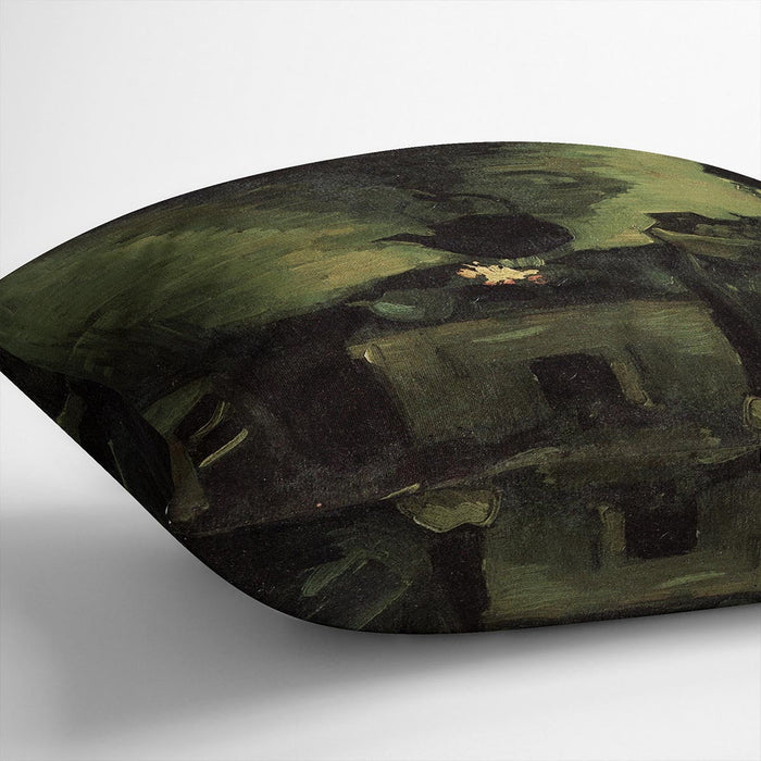 Peasant Woman by the Fireplace by Van Gogh Cushion