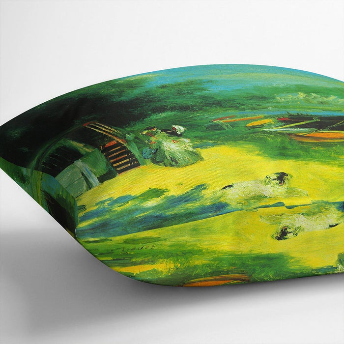 Place for Bading by Renoir Cushion
