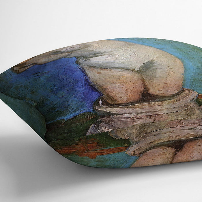 Plaster Statuette of a Female Torso 2 by Van Gogh Cushion