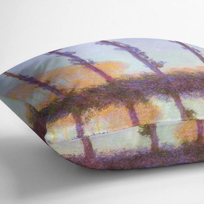 Poplars 3 by Monet Cushion