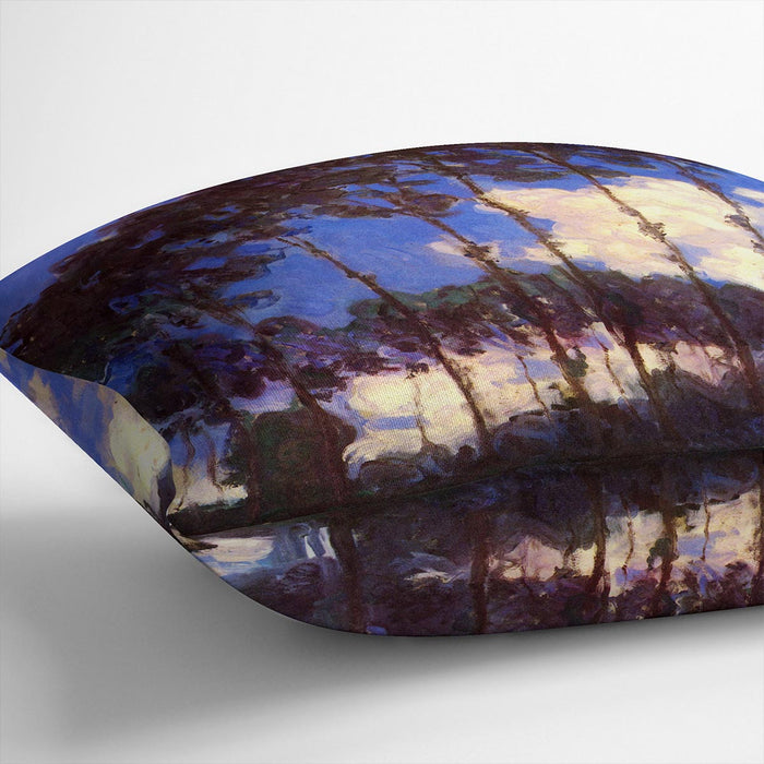 Poplars at the Epte by Monet Cushion