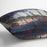 Poplars sunset by Monet Cushion