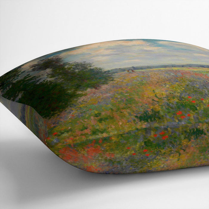 Poppy field Argenteuil by Monet Cushion