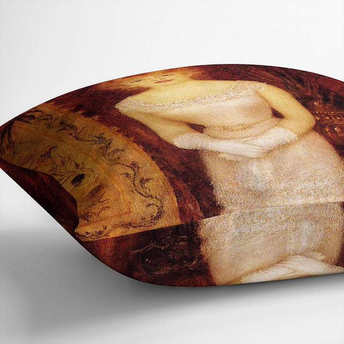 Portrait Of The Actress Jeanne Samary by Renoir Cushion