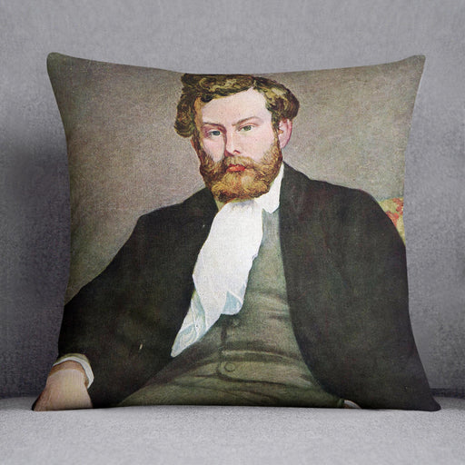 Portrait of Alfred Sisley by Renoir Cushion