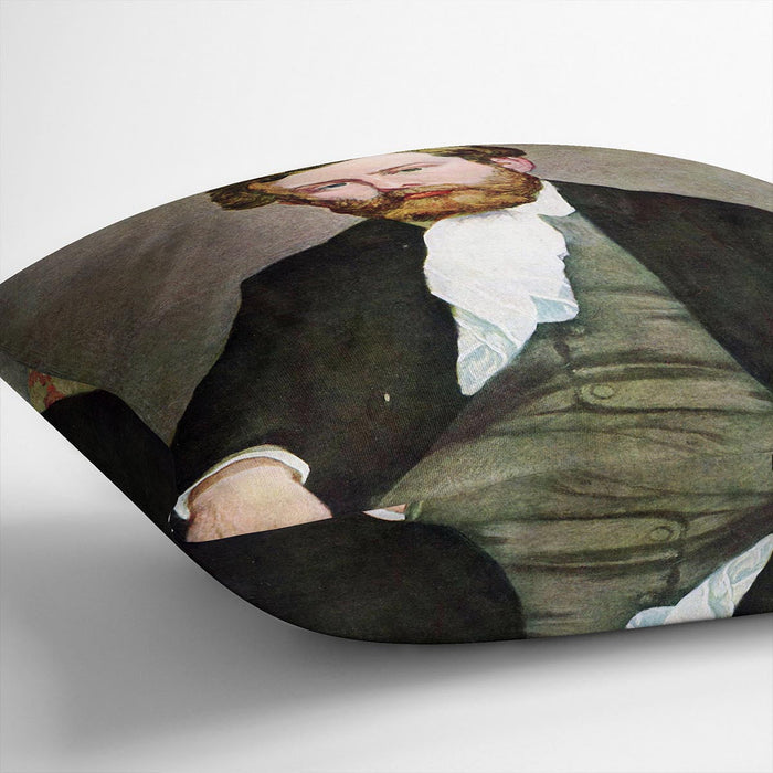 Portrait of Alfred Sisley by Renoir Cushion
