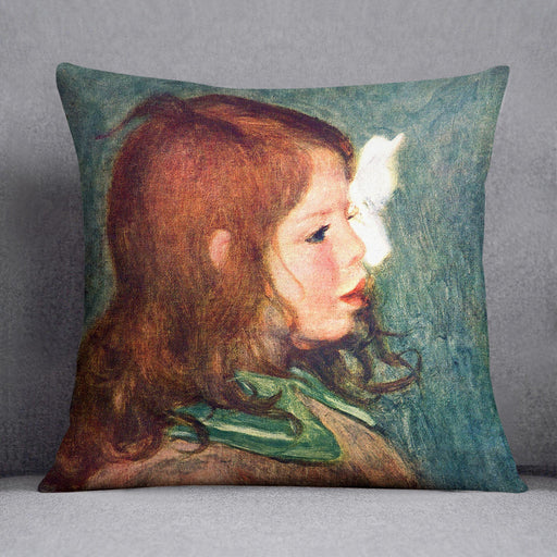 Portrait of Coco by Renoir Cushion