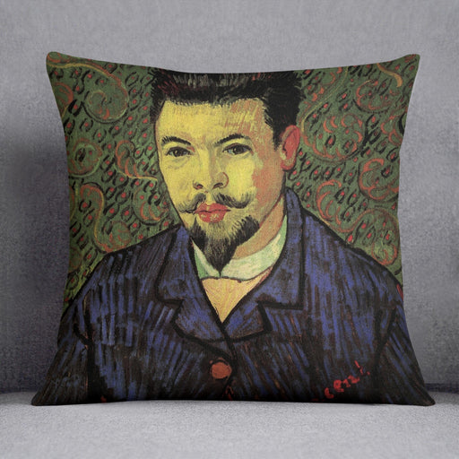 Portrait of Doctor Felix Rey by Van Gogh Cushion