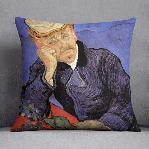 Portrait of Doctor Gachet by Van Gogh Cushion