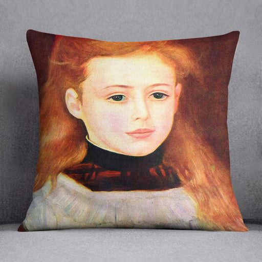 Portrait of Lucie Berard by Renoir Cushion