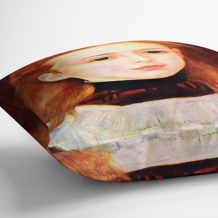 Portrait of Lucie Berard by Renoir Cushion