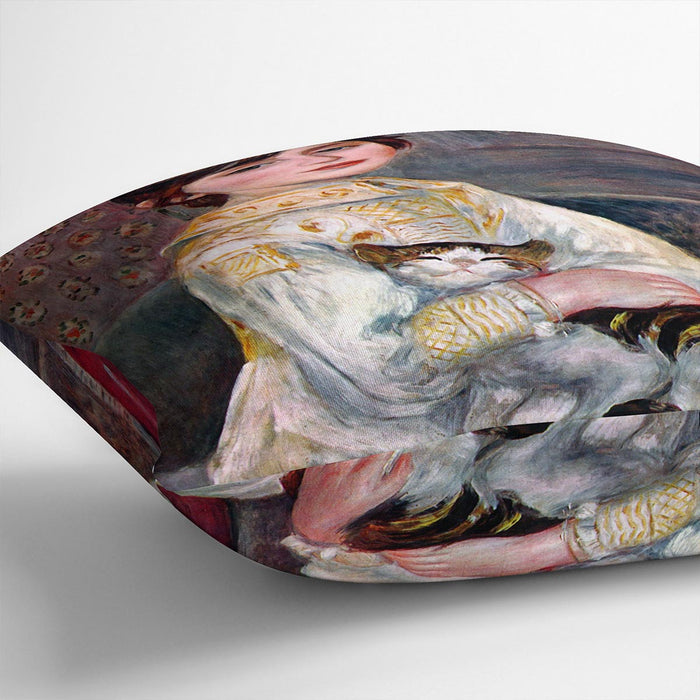 Portrait of Mademoiselle Julie Manet by Renoir Cushion