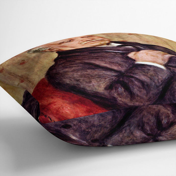 Portrait of Paul Durand Ruel by Renoir Cushion