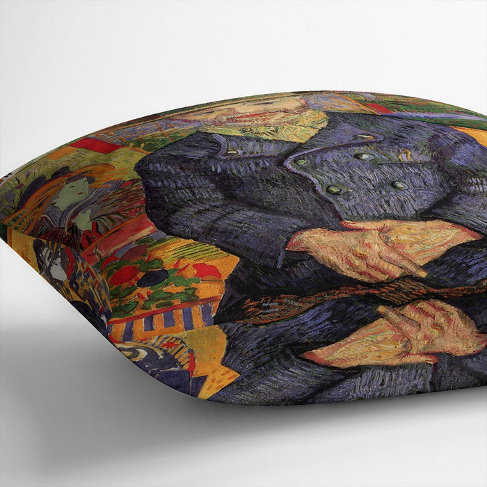 Portrait of Pere Tanguy by Van Gogh Cushion