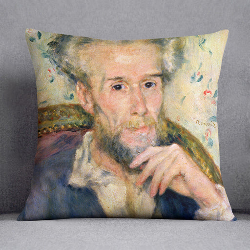 Portrait of a man by Renoir Cushion