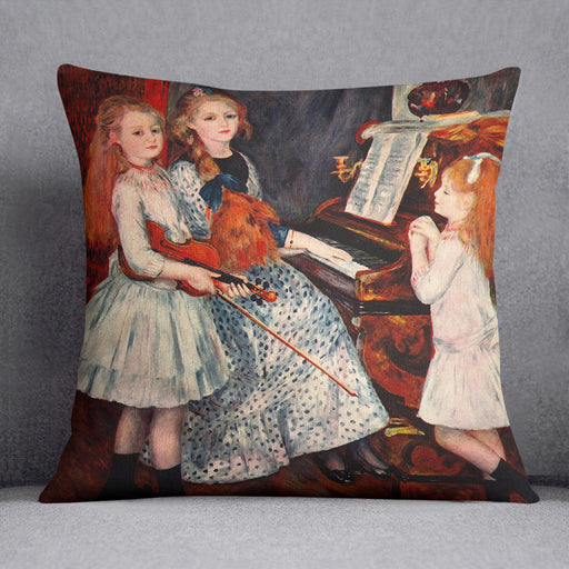 Portrait of the daughter of Catulle Mendes by Renoir Cushion