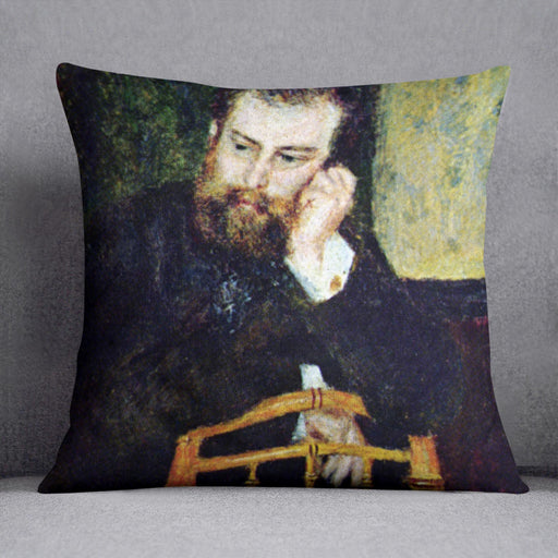 Portrait of the painter Alfred Sisley 1 by Renoir Cushion