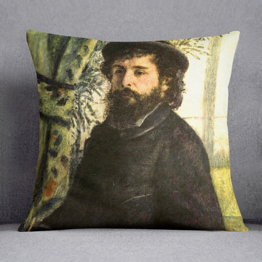 Portrait of the painter Claude Monet by Renoir Cushion