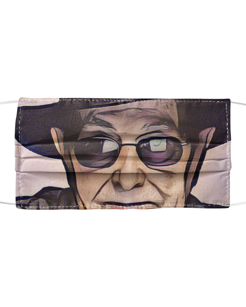 Portrait photo of Manoel de Oliveira, Portuguese film director Kid's sweater Mask