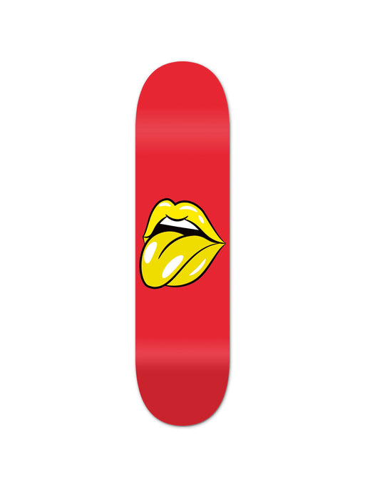Lips Red Skateboard