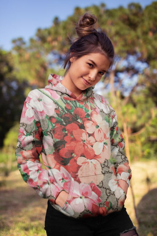 Alpine Flower. Female Sublimation Hoodie