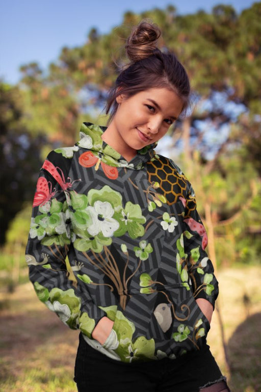 Alpine Flower Pot Female Sublimation Hoodie