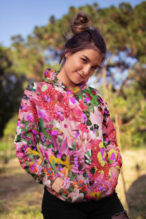 Alpine Flower Female Sublimation Hoodie